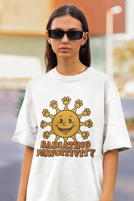 RADIATING PAWSITIVITY T-SHIRT