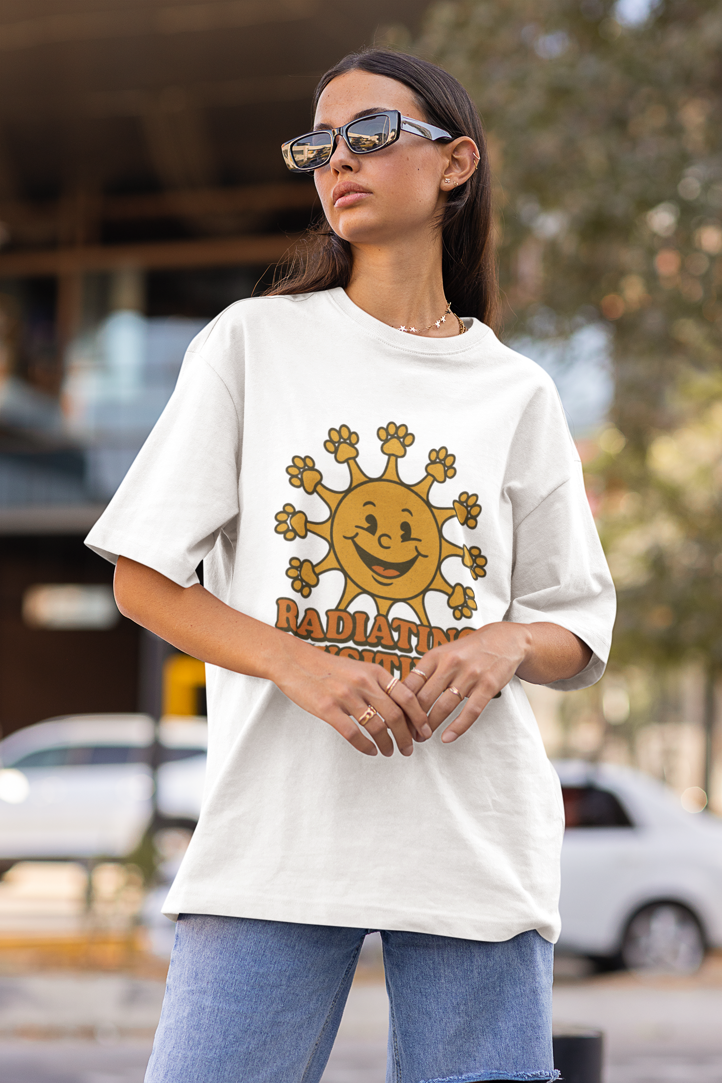 RADIATING PAWSITIVITY T-SHIRT