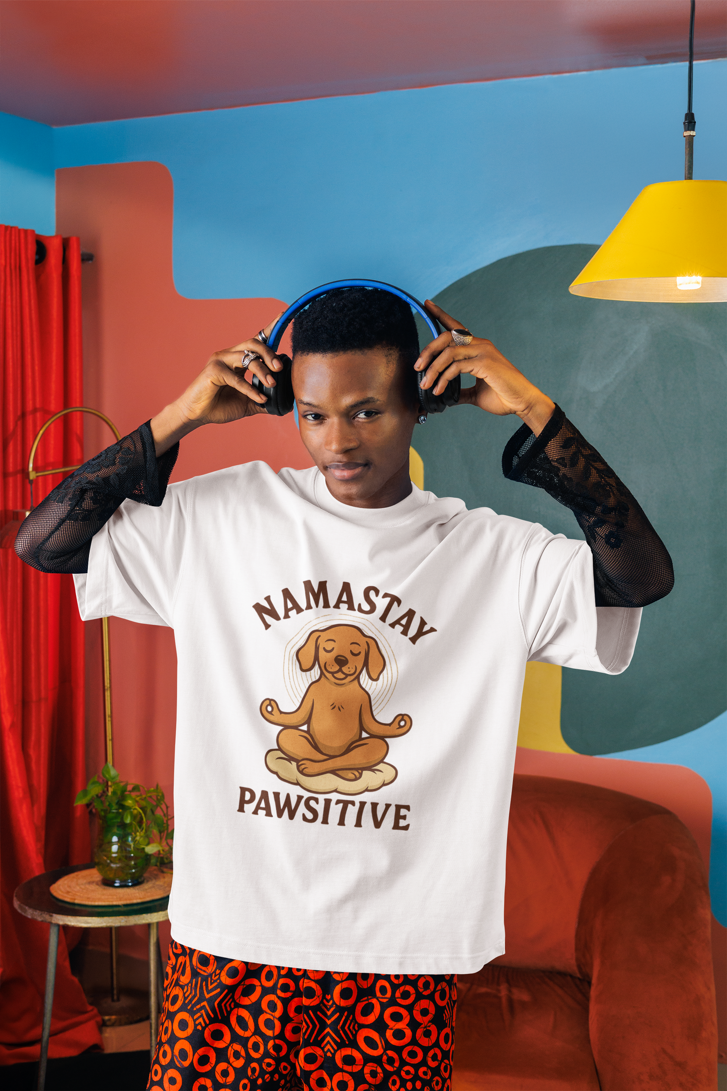 NAMASTAY PAWSITIVE T-SHIRT