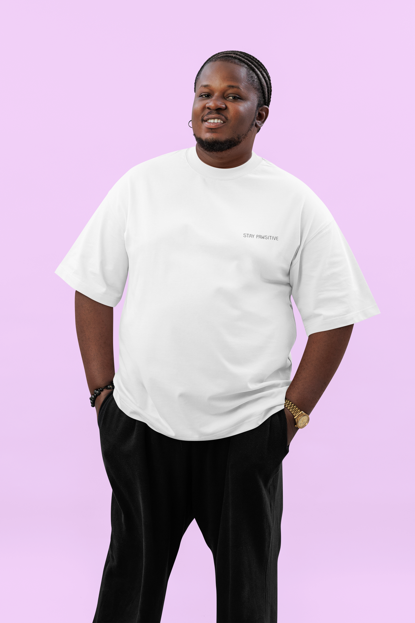 STAY PAWSITIVE T-SHIRT